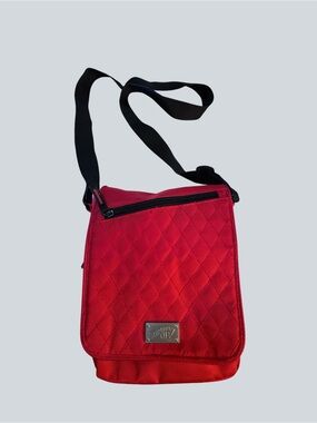 Stampin’ Up Red Quilted Craft Organizer Crossbody Bag